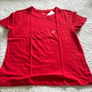 LOFT Red Short Sleeve T-Shirt. NWT SZ M